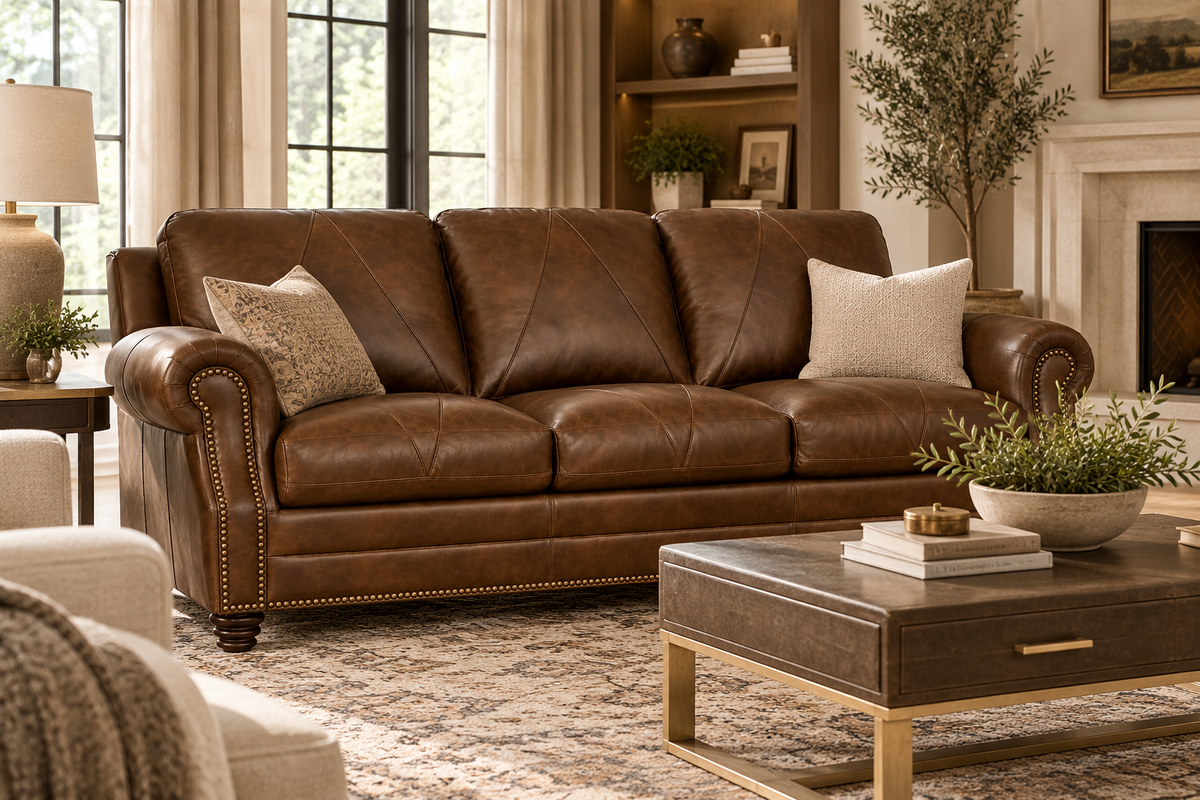 Luke Bomber Brown  Sofa