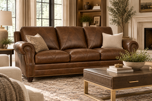 Luke Bomber Brown  Sofa