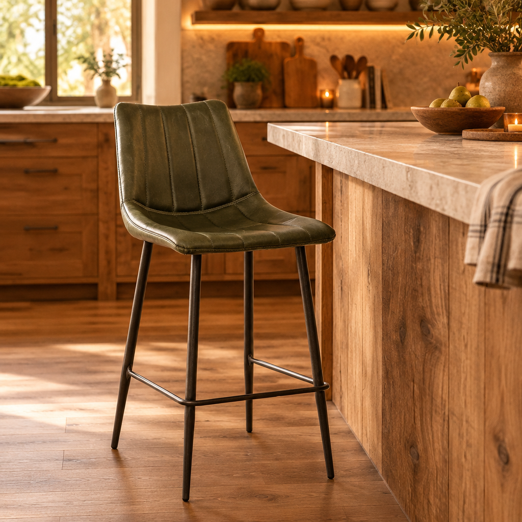 Moes Counter Stools Green