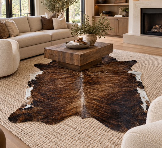 Brindle Brown Cowhide