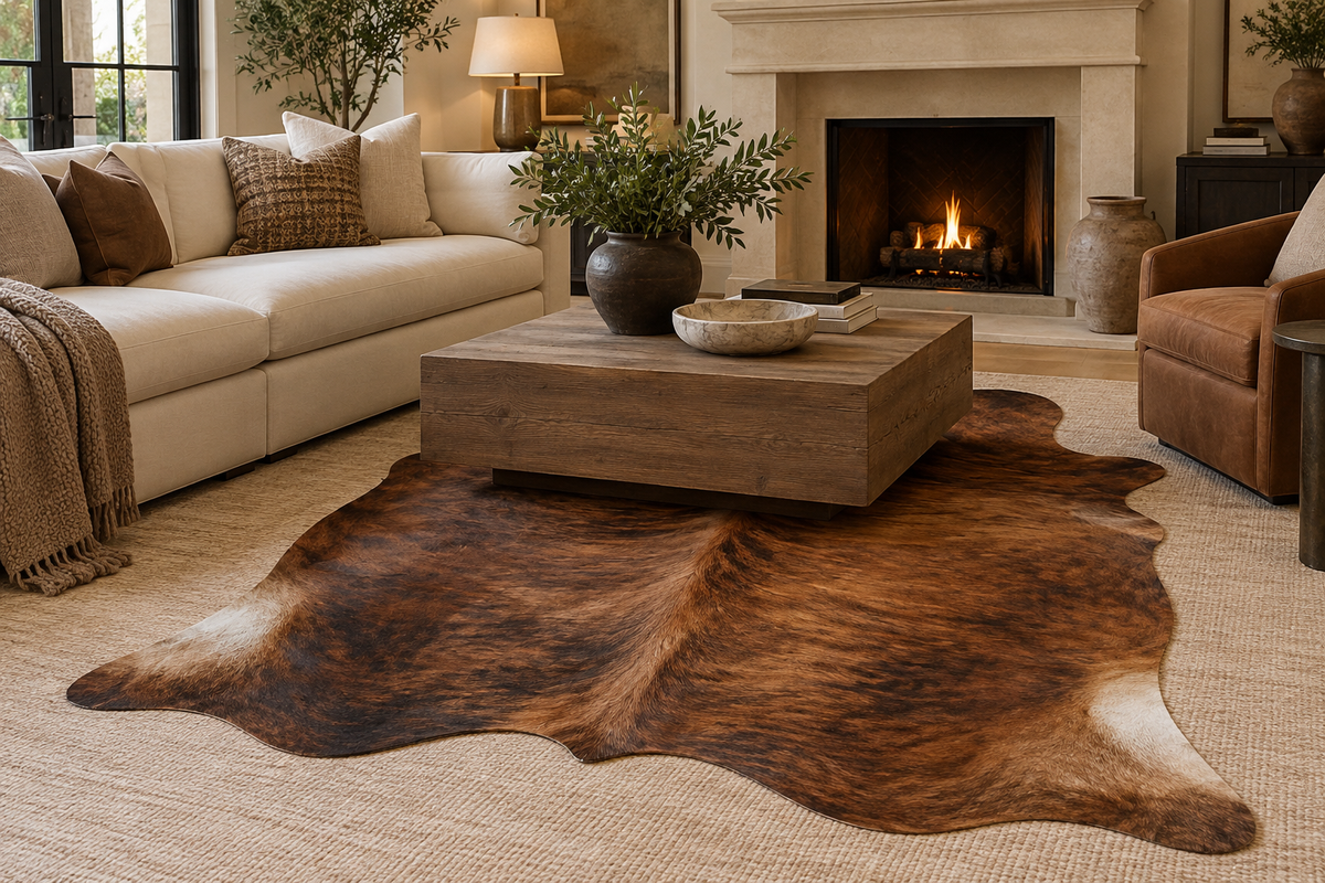 Brindle Reddish Cowhide