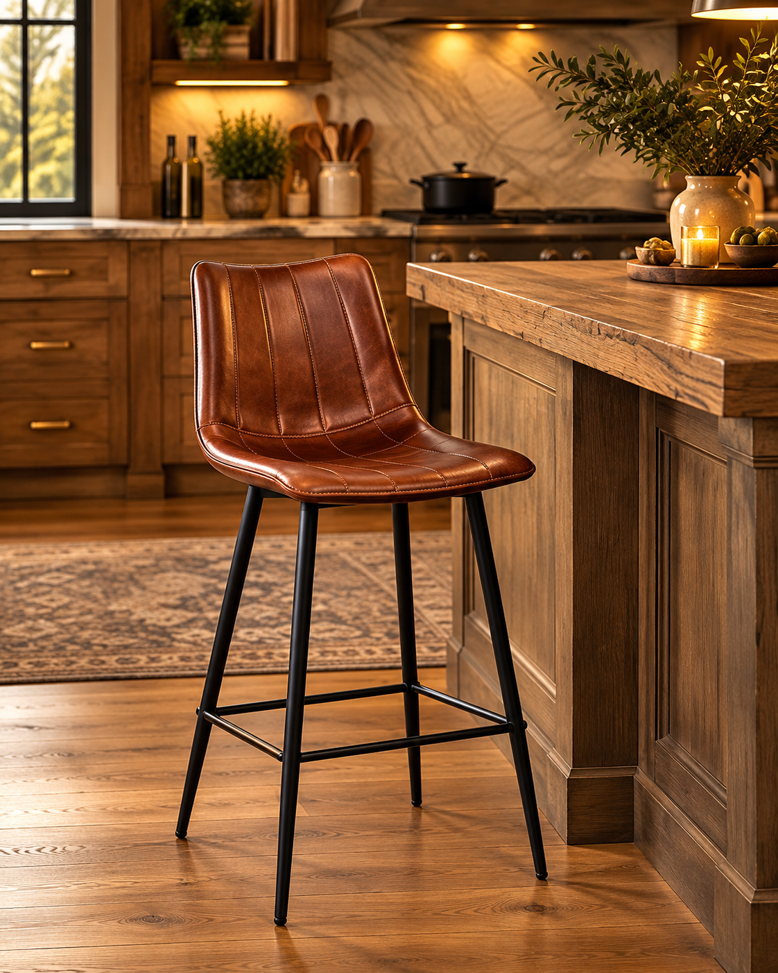 Moes Barstool in Brown