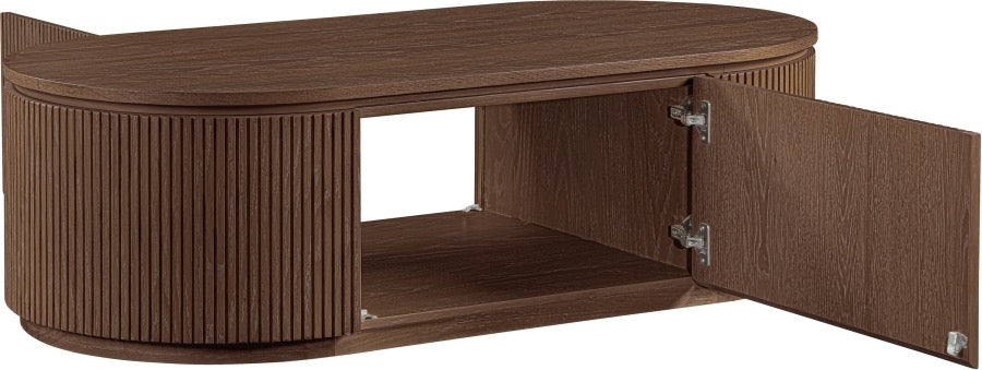 Oval Storage Coffee Table