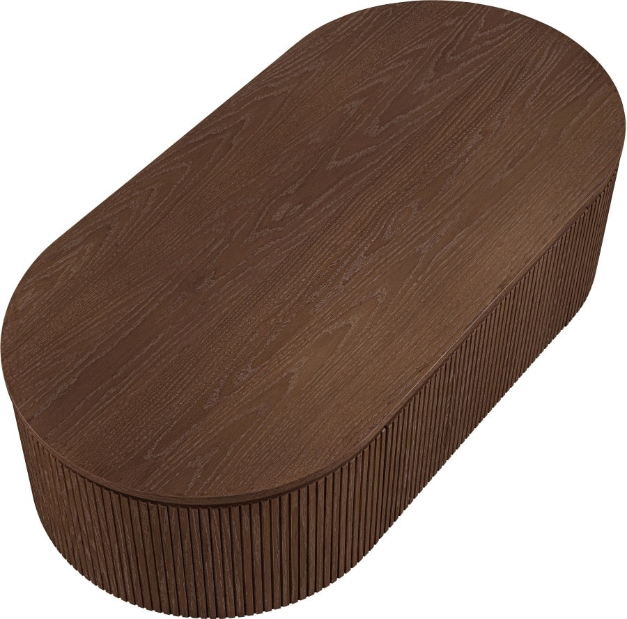 Oval Storage Coffee Table