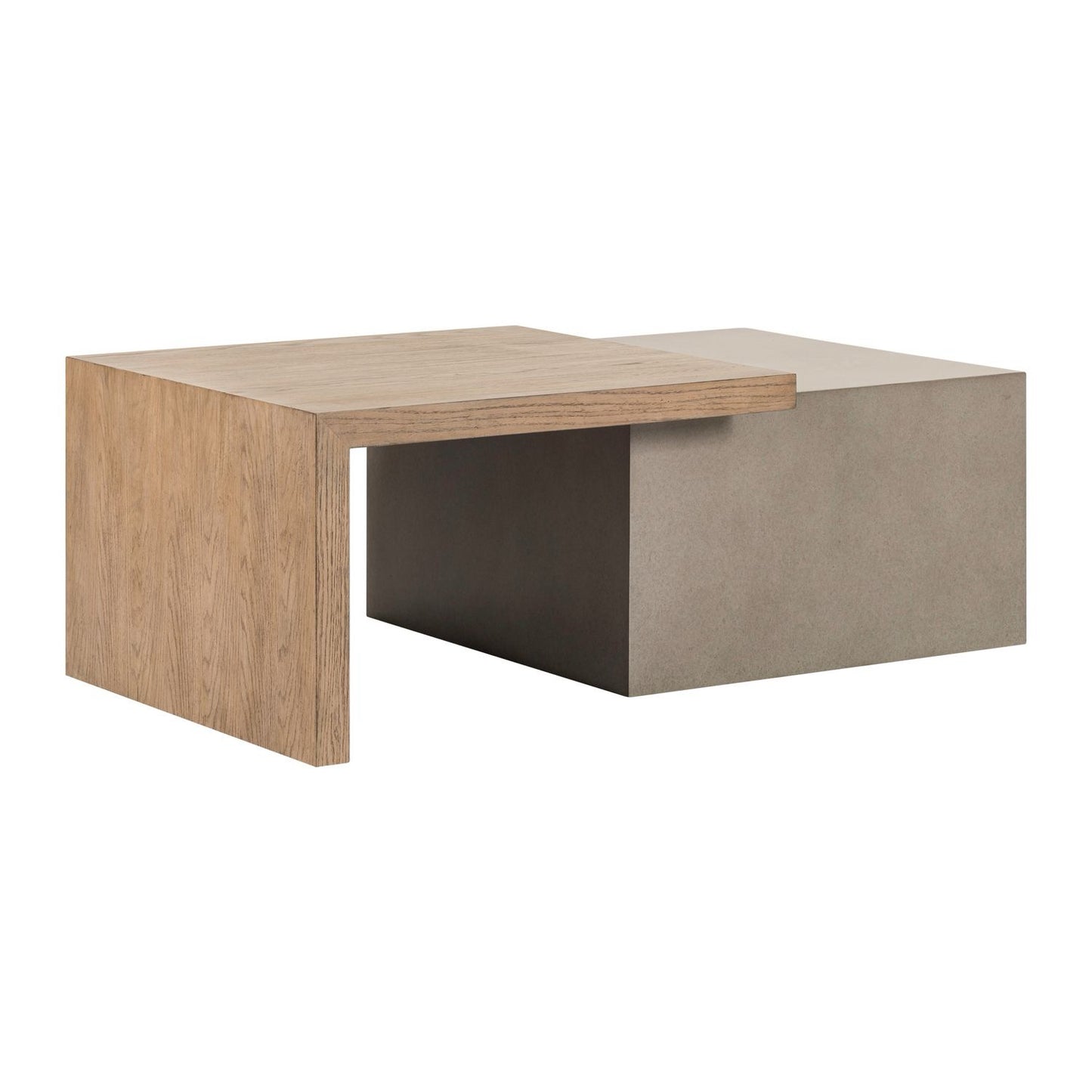 Concrete Finish Wood Coffee Table