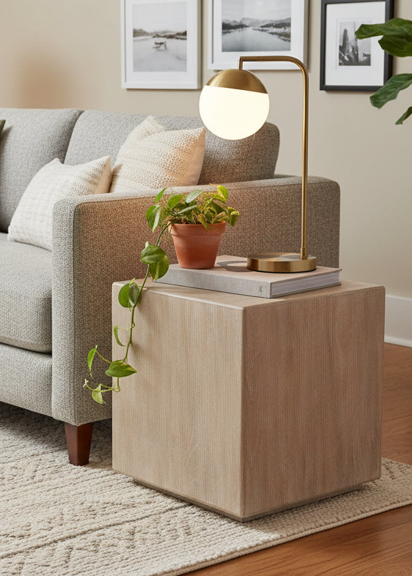 Modern Desert Square End Table