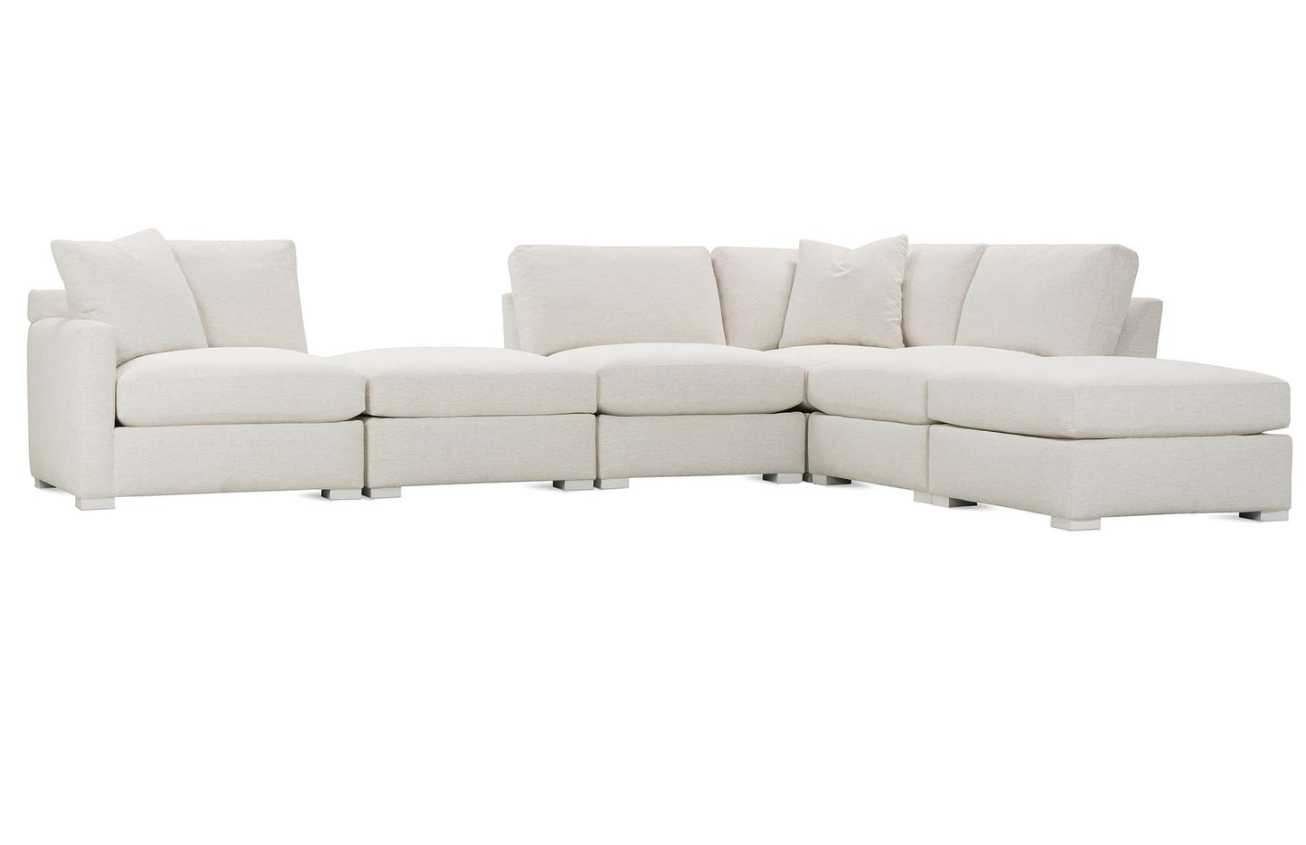 Rowe Asher Modular Sectional        4PC 1 Armless 1 Raf 1 Laf 1 Ottoman