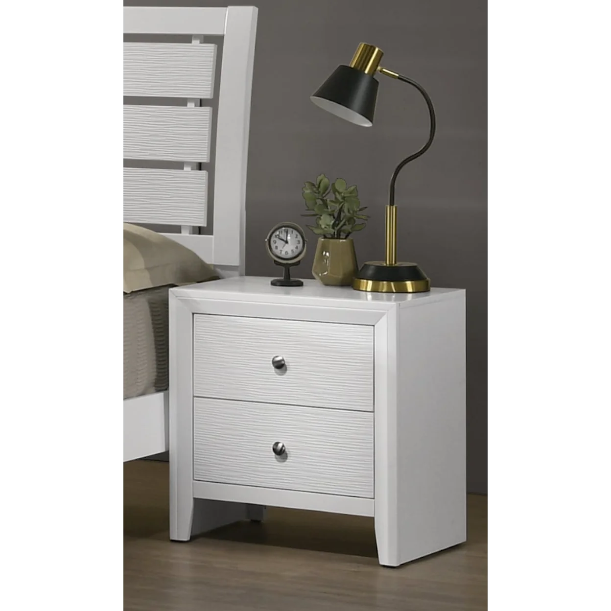 Evan 2-Drawer Nightstand