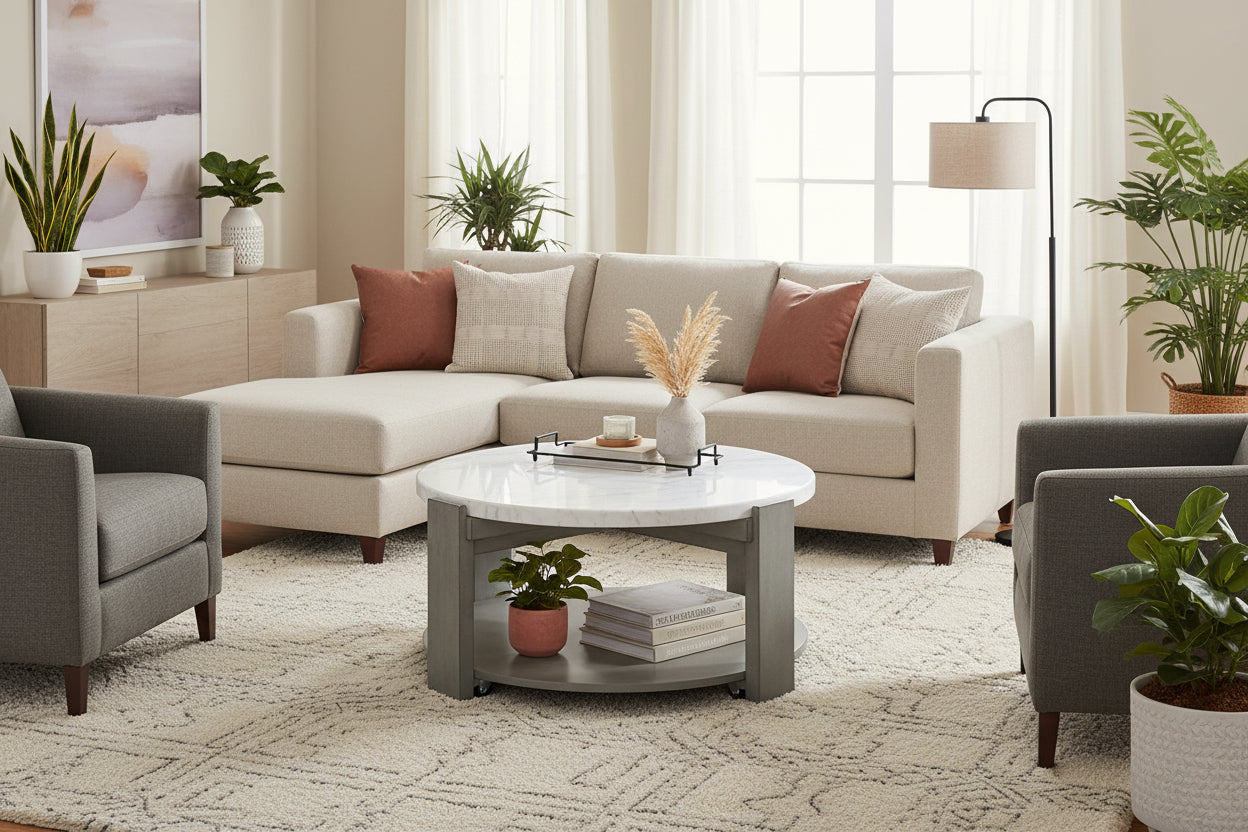 Round Marble Coffee Table