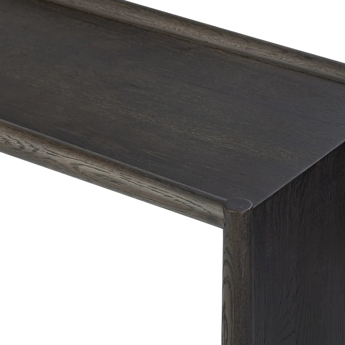Glenview console table-Smoked Black Oak