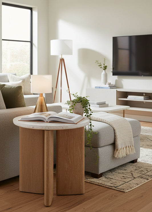 Infinity Side Table | Seashell