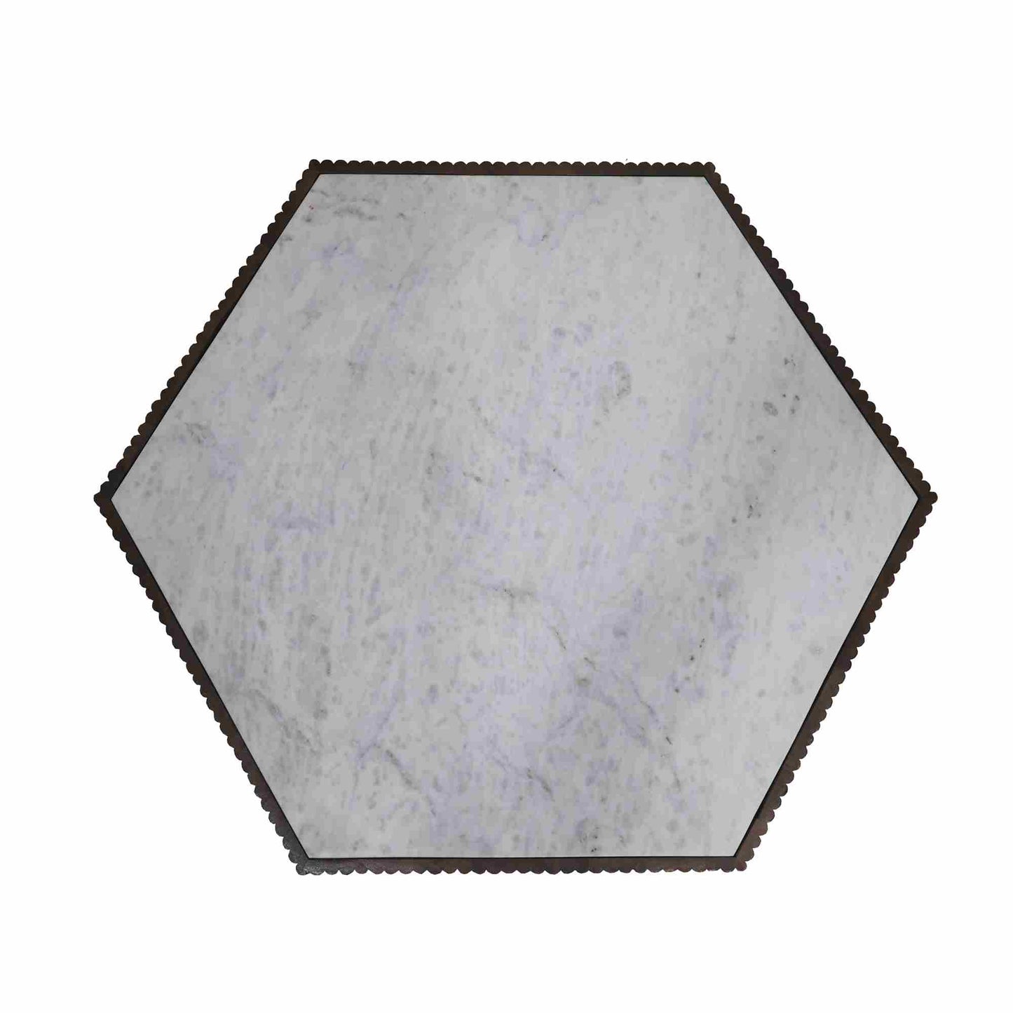 LR Hexagon Marble Coffee Table