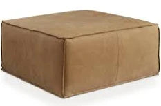 Rhonda Leather Ottoman